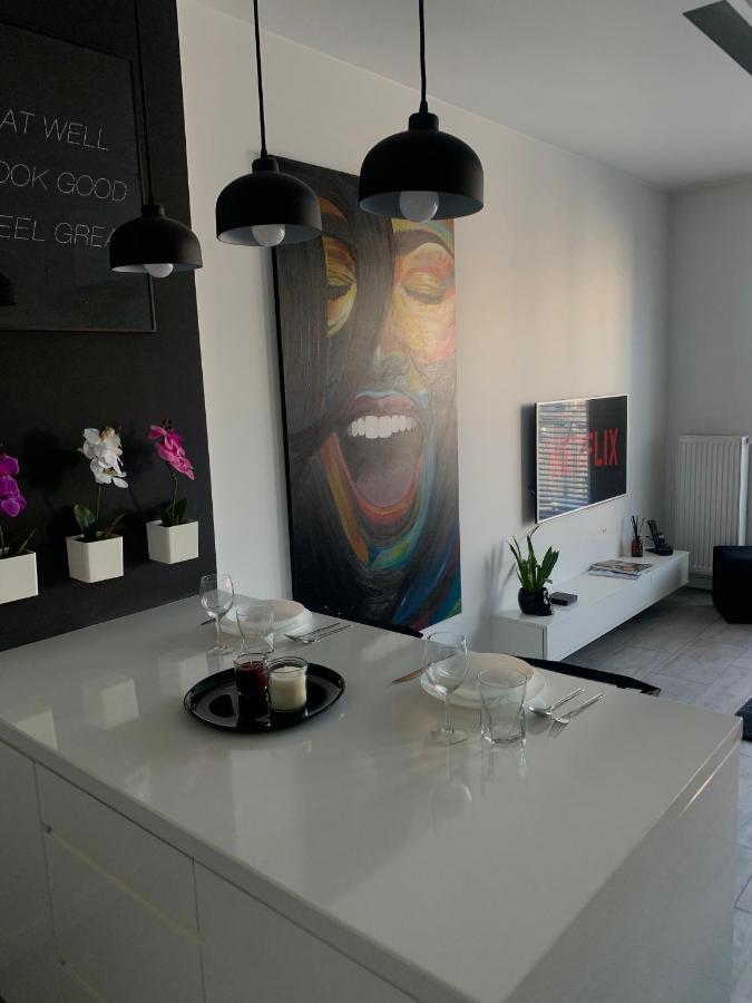 Ferienwohnung Two-Levels Penthouse With A Garden In The City Center Łódź Exterior foto